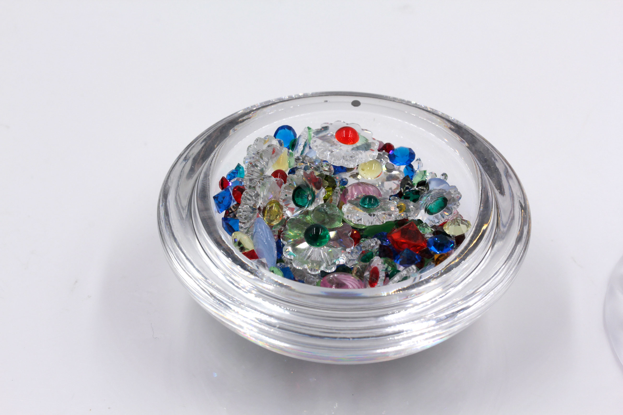 Swarovski Trinket Box with Loose Crystal Flowers