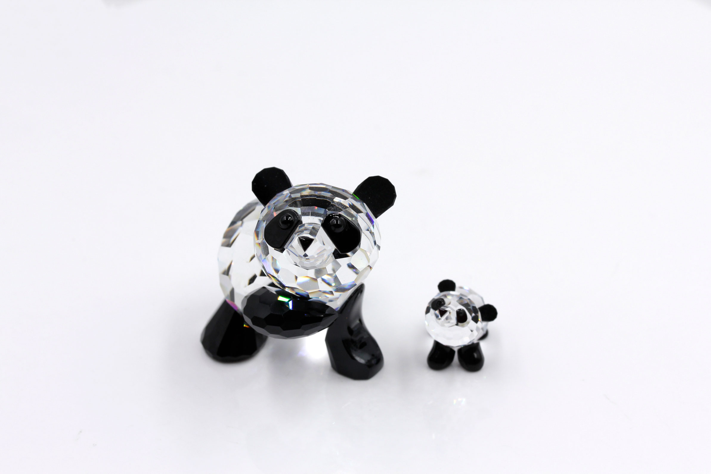 Swarovski Pandas Figurines