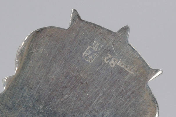 Two Sterling Silver and Enamel Collector Spoons