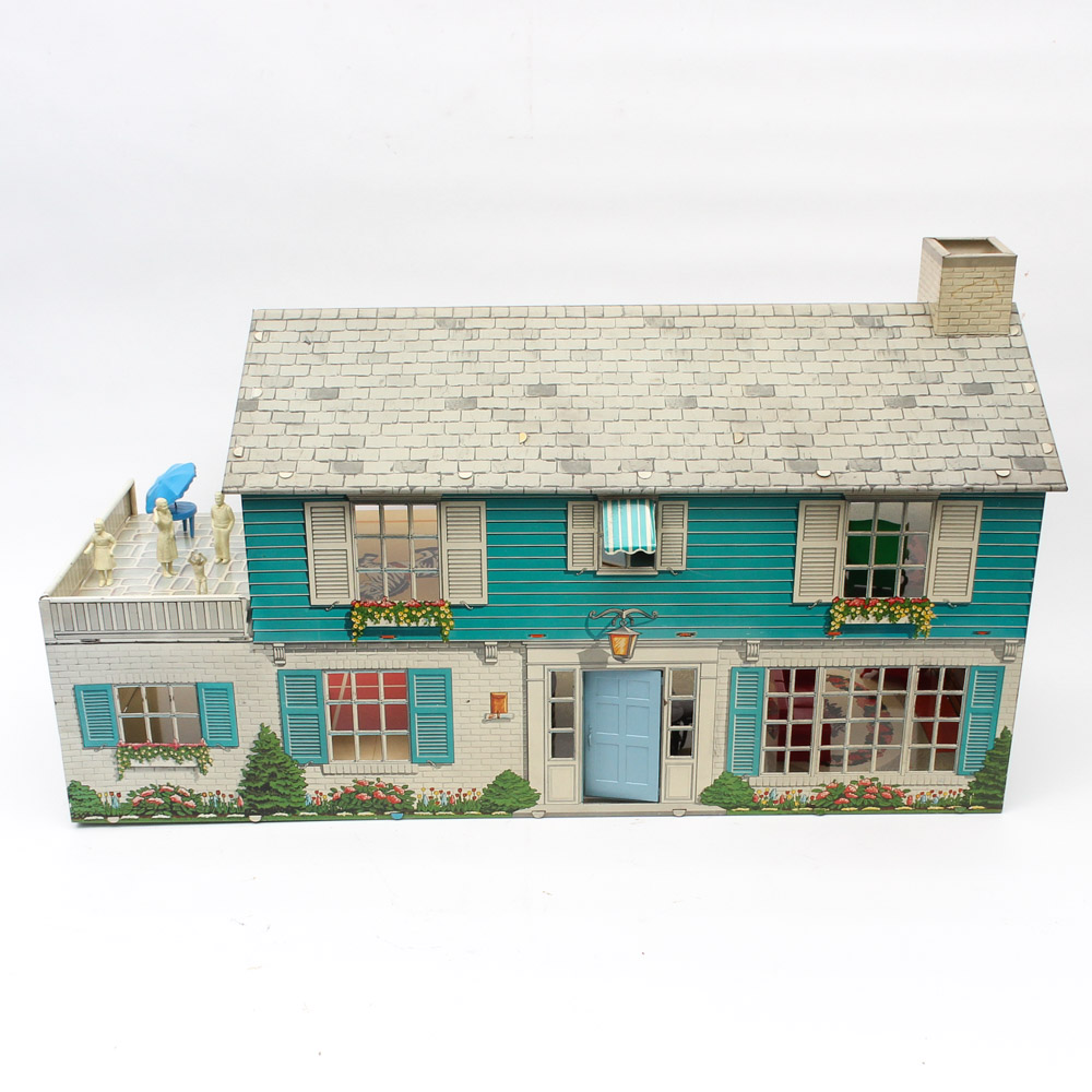 1950s Tin Playhouse by Marx Metal