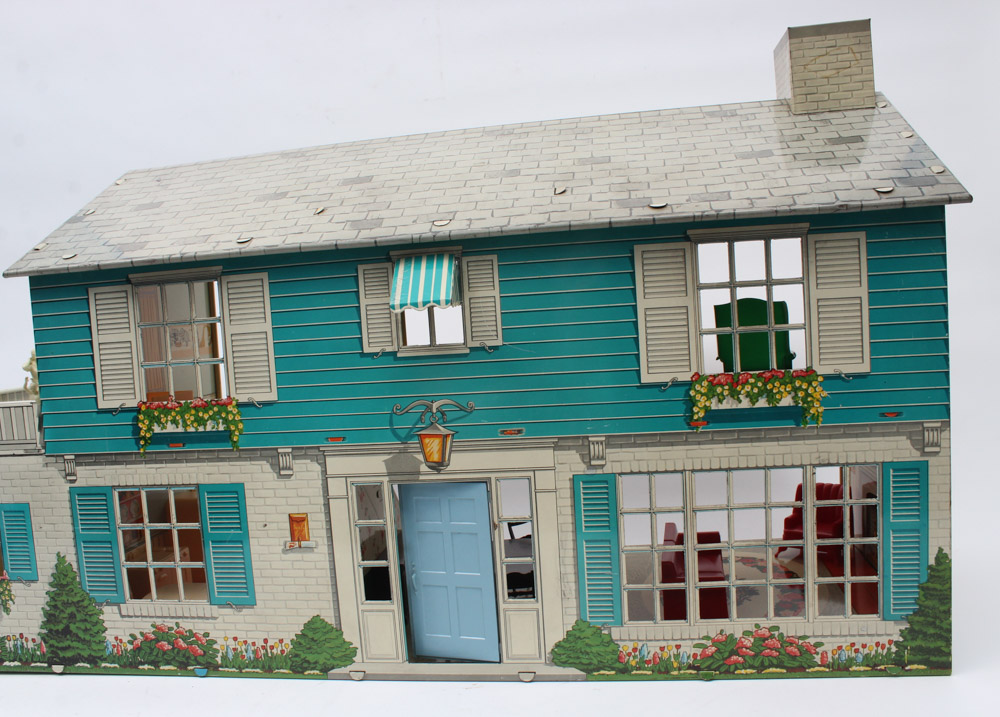 1950s Tin Playhouse by Marx Metal