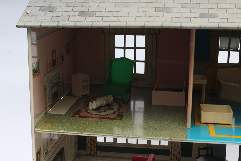 1950s Tin Playhouse by Marx Metal