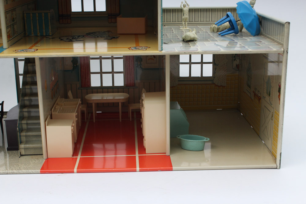 1950s Tin Playhouse by Marx Metal