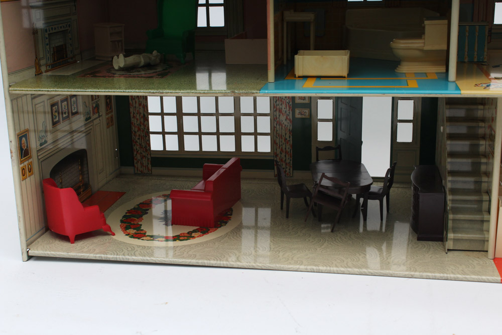 1950s Tin Playhouse by Marx Metal