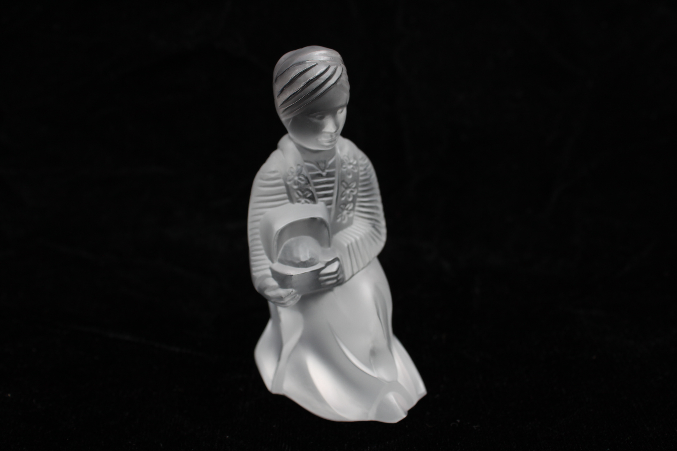 Lalique France Crystal "Three Wisemen" Figurines