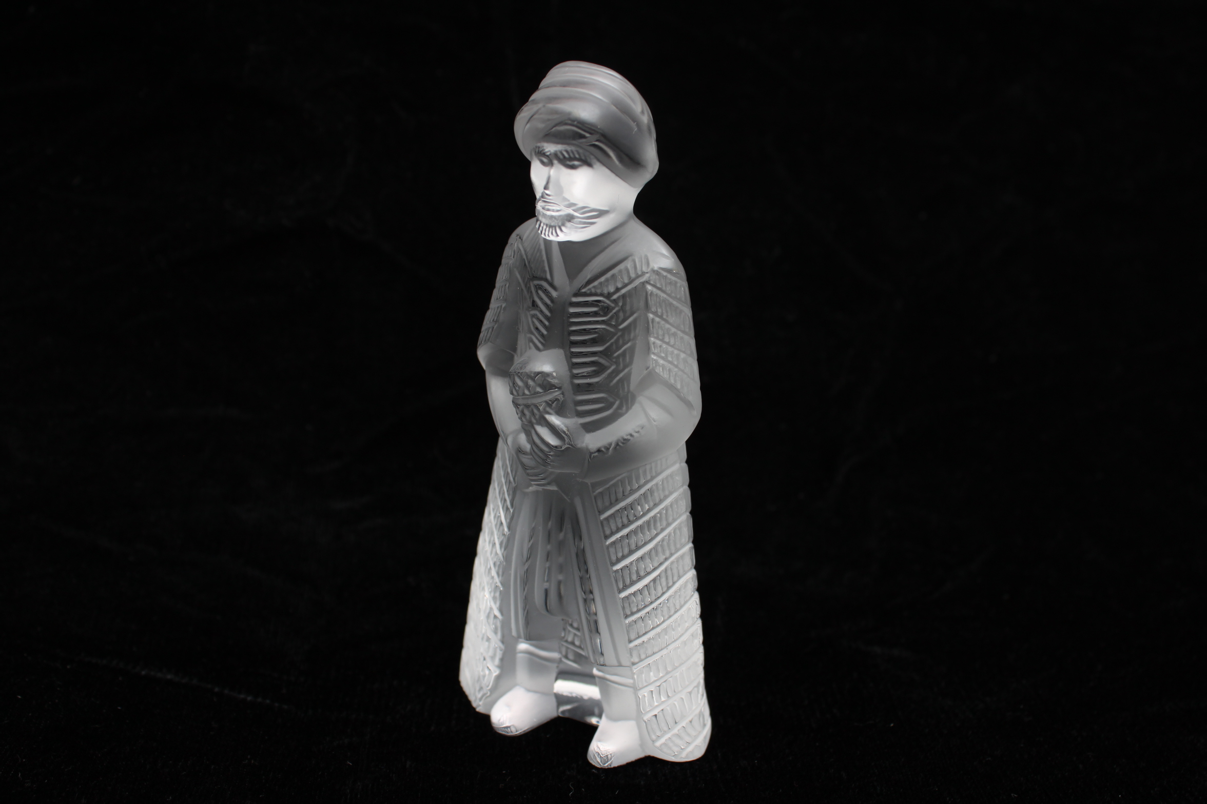 Lalique France Crystal "Three Wisemen" Figurines