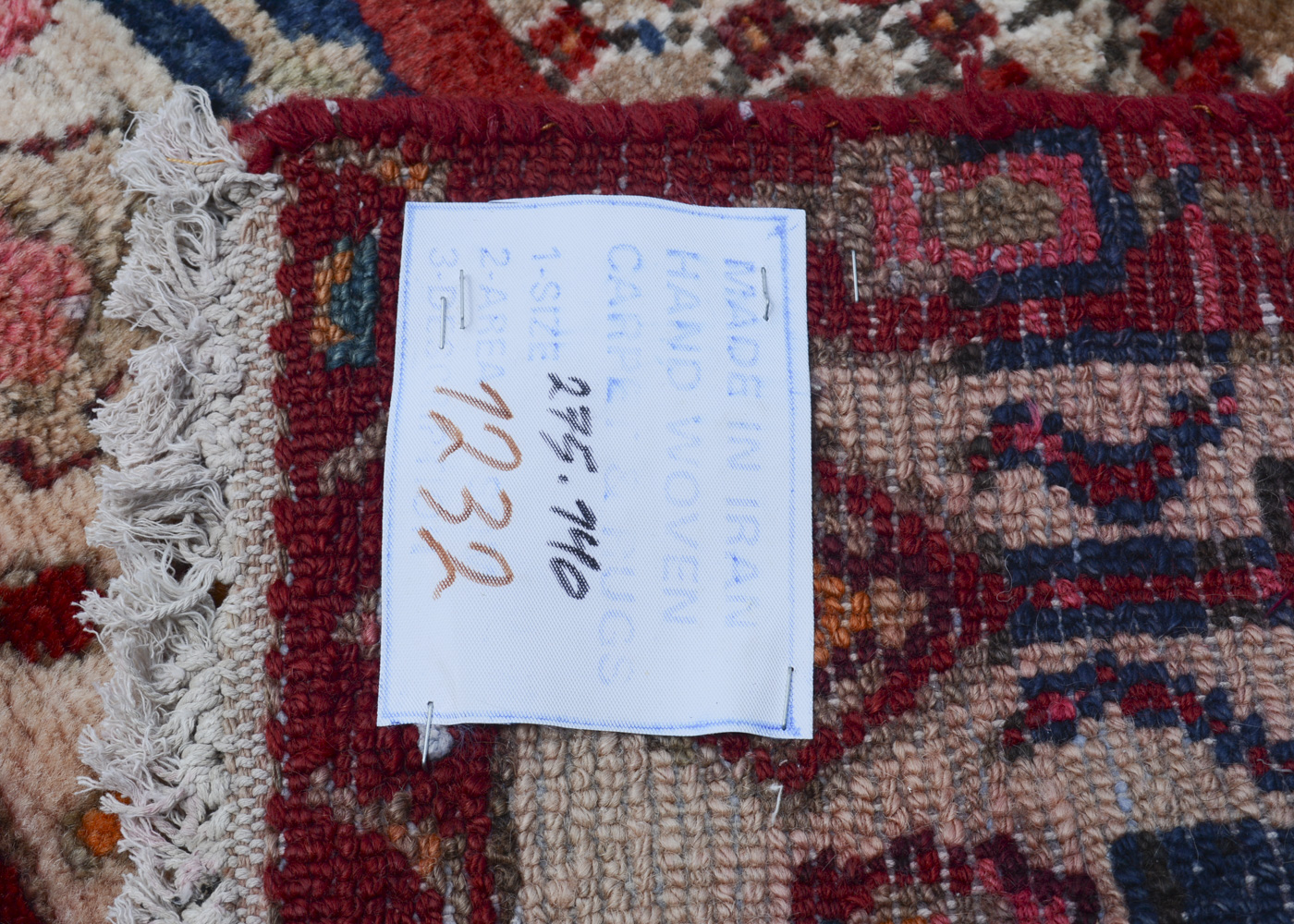 Vintage Hand-Knotted Persian Bakshaish Area Rug