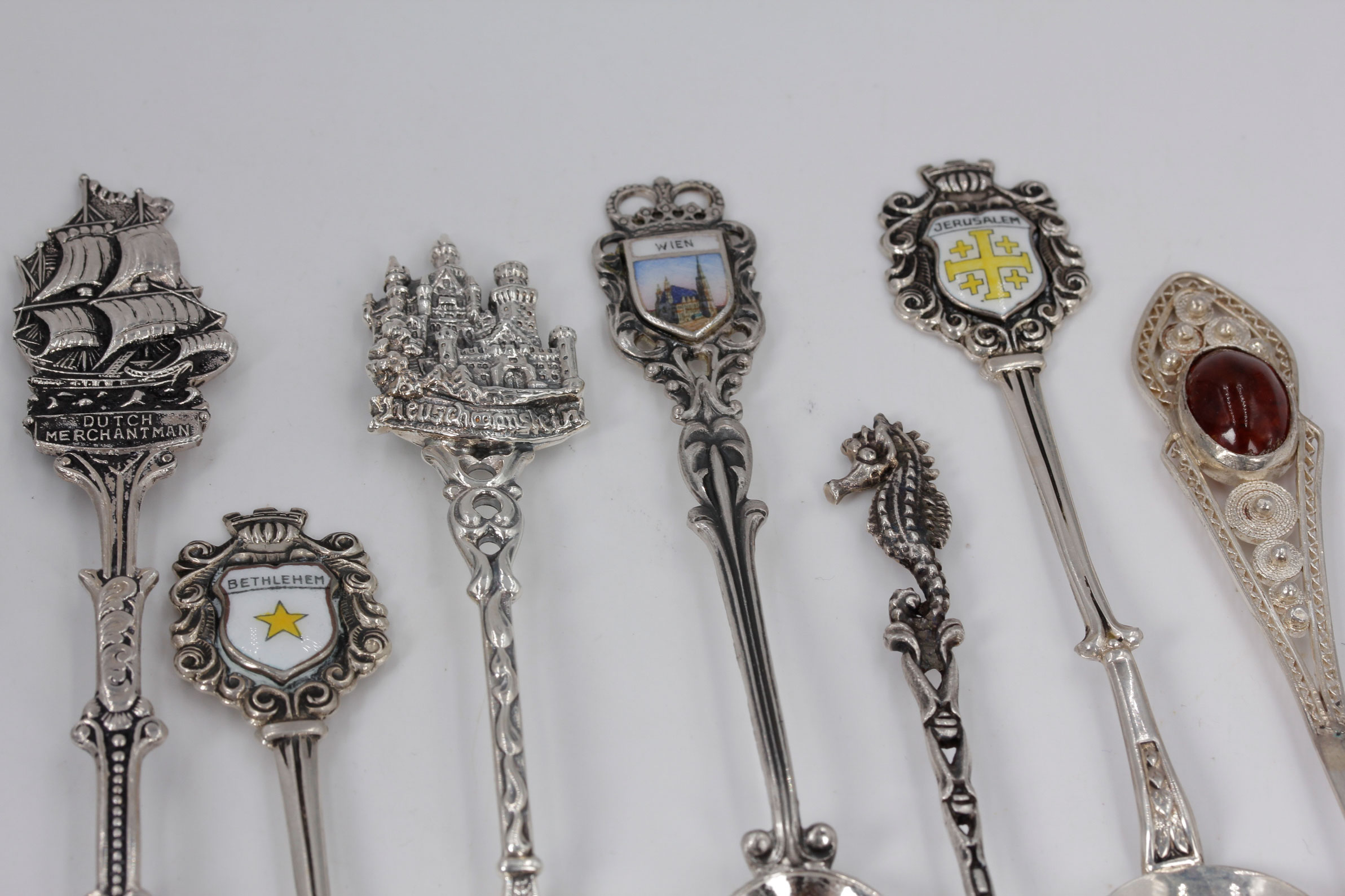 800 Silver Collector Spoons