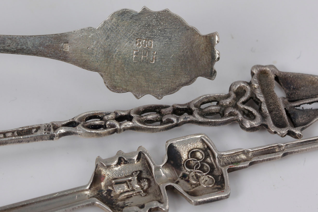 800 Silver Collector Spoons