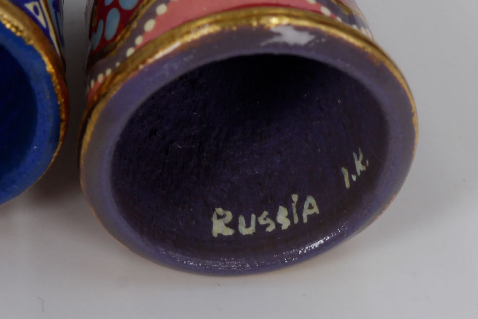 Collection of Vintage Thimbles Wedgwood, Belleek, and Limoges