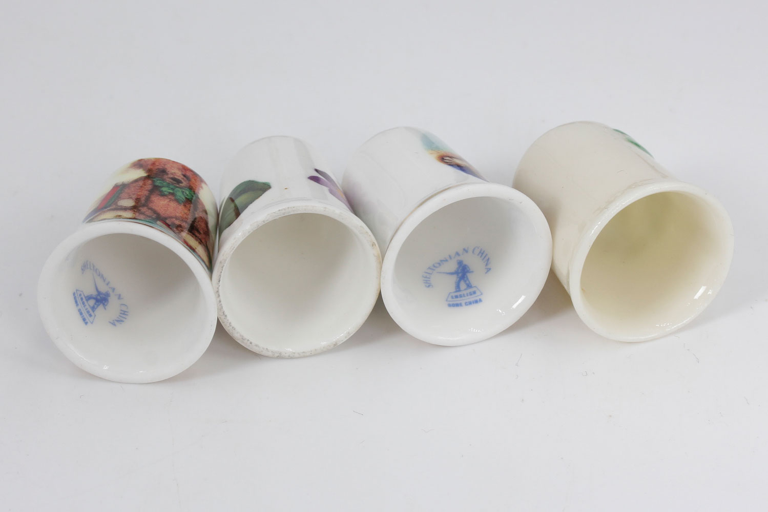Collection of Vintage Thimbles Wedgwood, Belleek, and Limoges