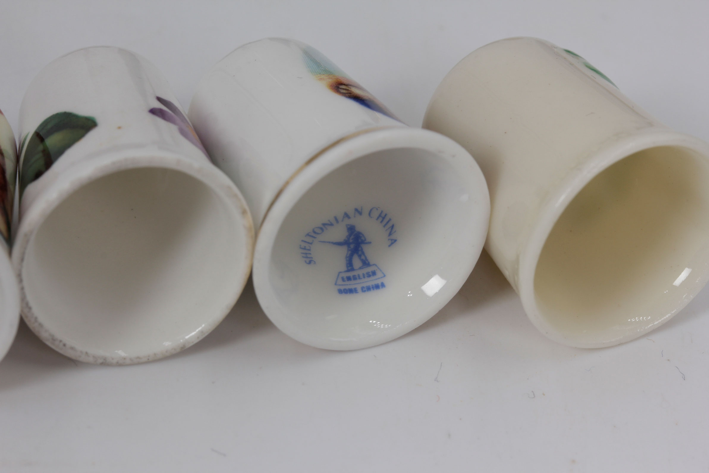 Collection of Vintage Thimbles Wedgwood, Belleek, and Limoges