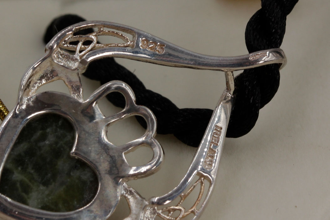 Necklaces with Sterling Silver Connemara Marble Pendants