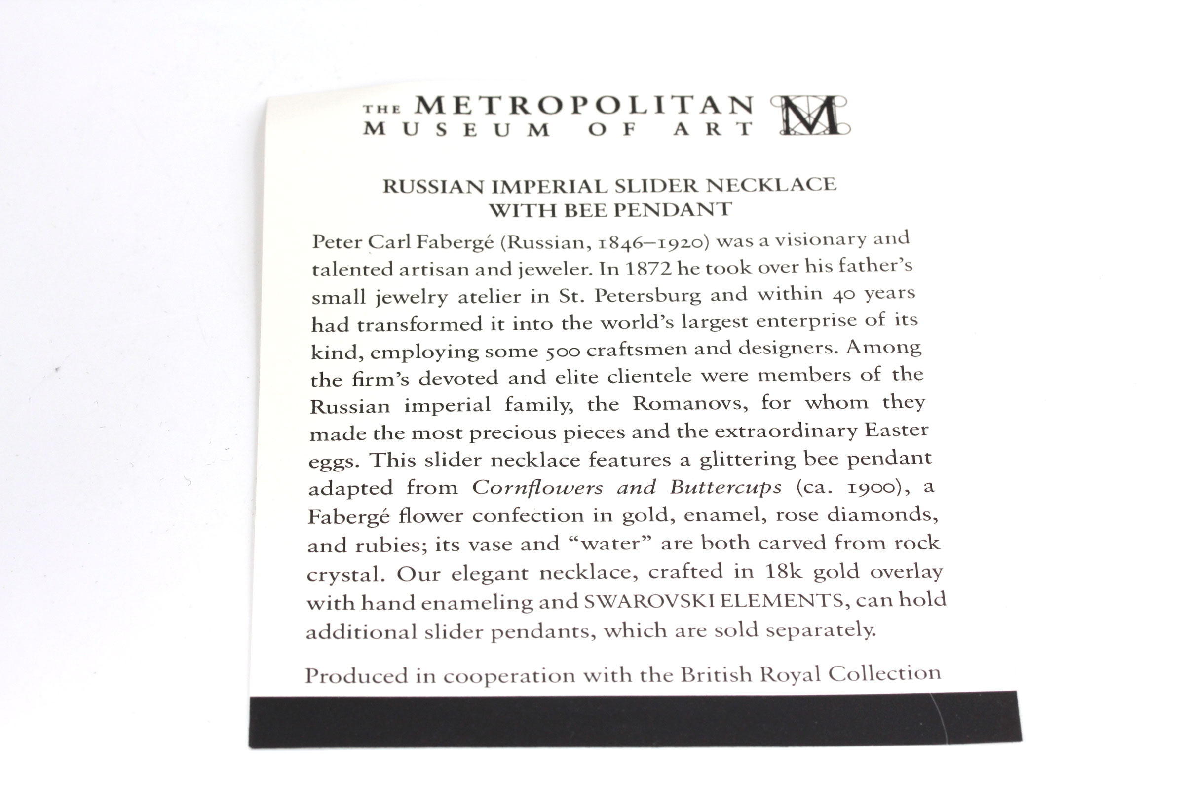 18K Gold Overlay Russian Imperial Slider Necklace with Bee Pendant and Earrings