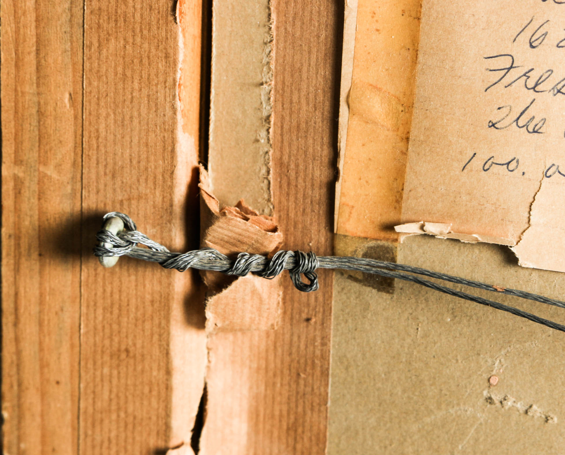 Don Werner Framed Watercolor and Ink on Linen