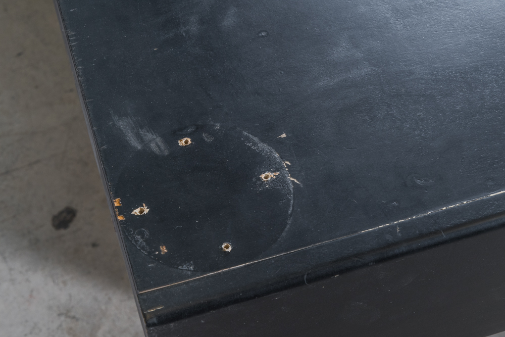 Black Wooden Bed Base