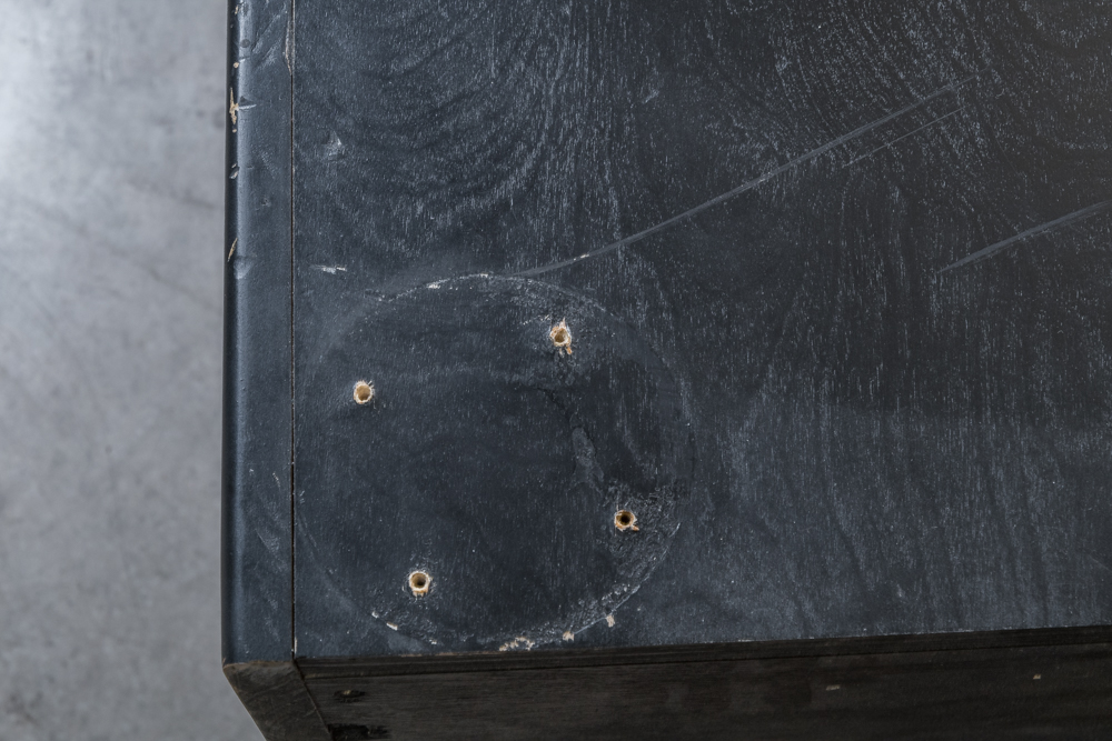 Black Wooden Bed Base