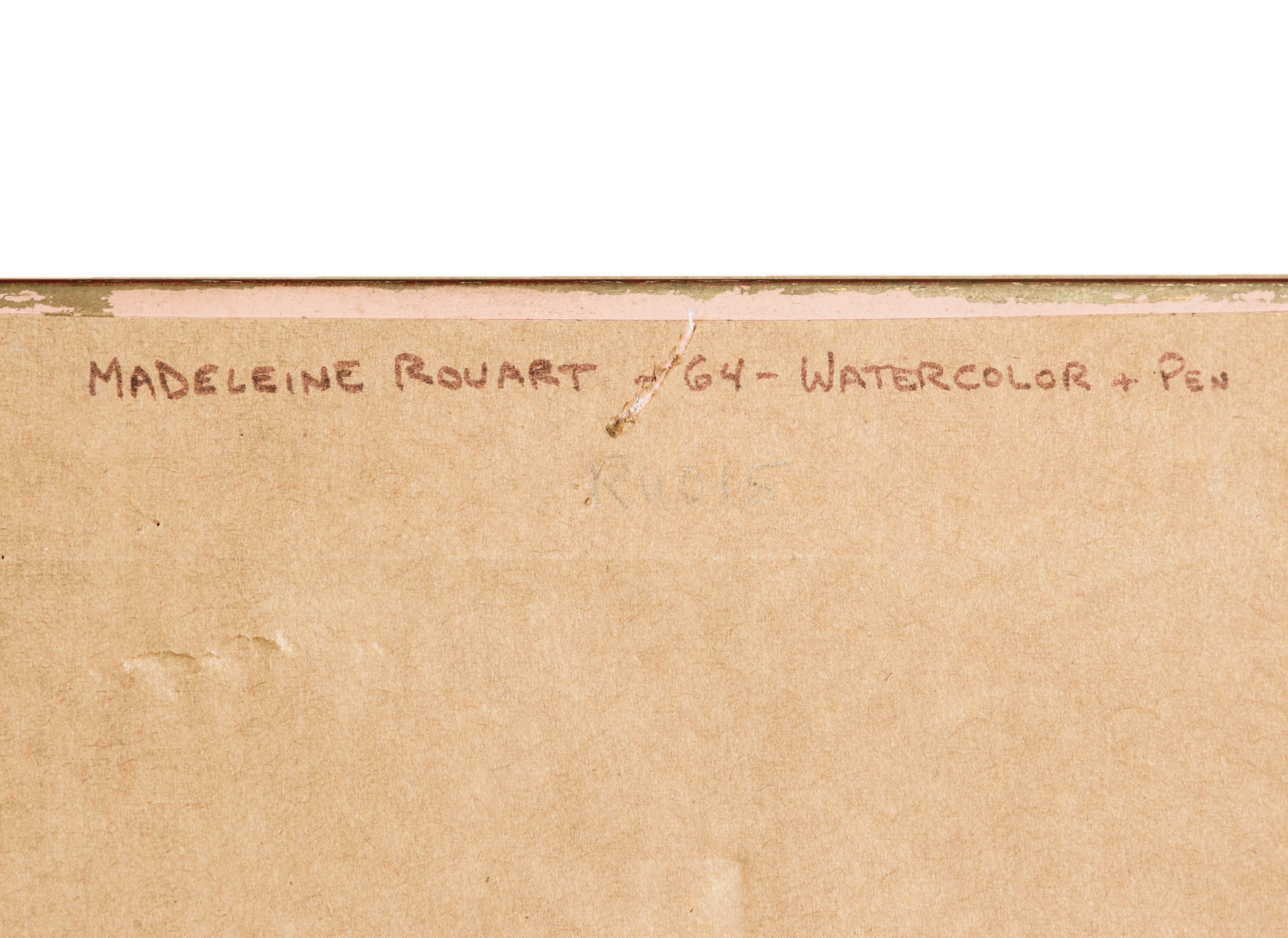 1964 Madeleine Rouart Watercolor and Ink on Paper