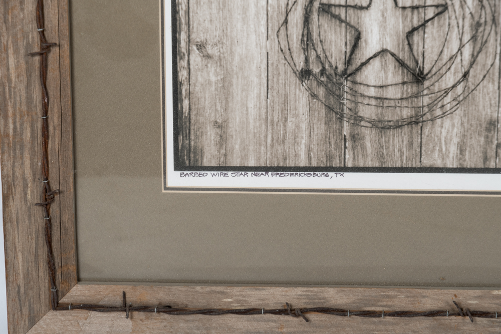 Signed Framed Texas Themed Photographs