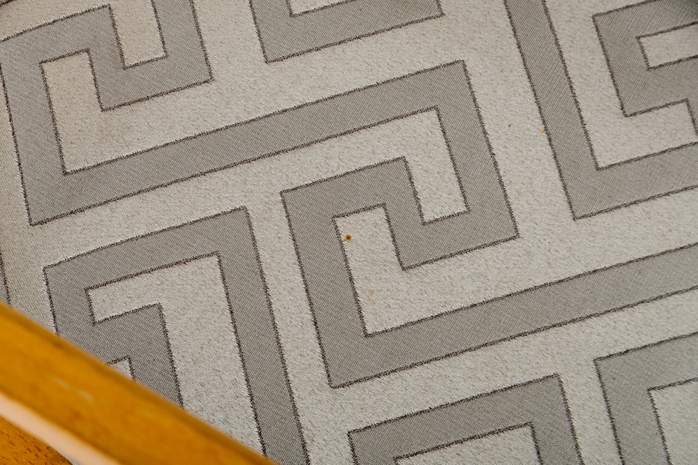 Pair of Modern Dining Chairs with Upholstered Seats