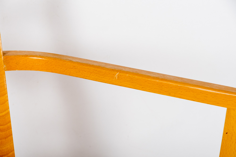 Pair of Modern Dining Chairs with Upholstered Seats