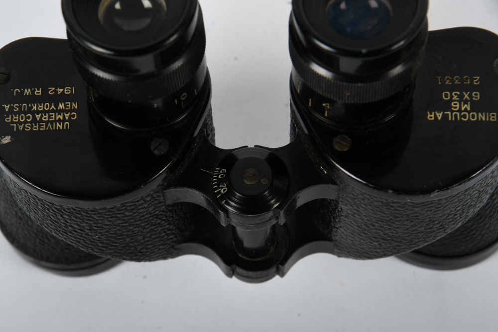 Vintage 1942 RWJ M.6-6 X 30 Signal Corp Binoculars