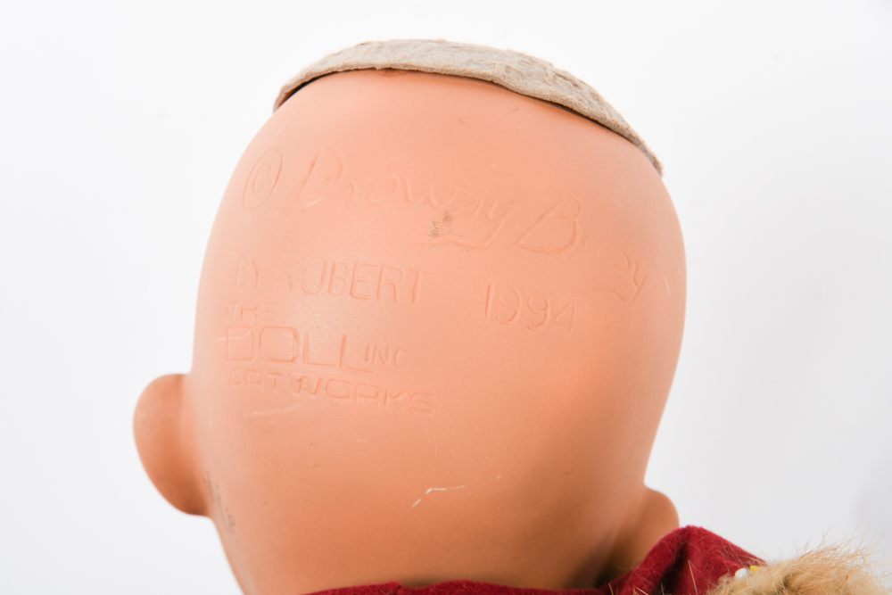 Signed Hand Crafted "Drowsy Baby" Porcelain Doll by Doll Artworks