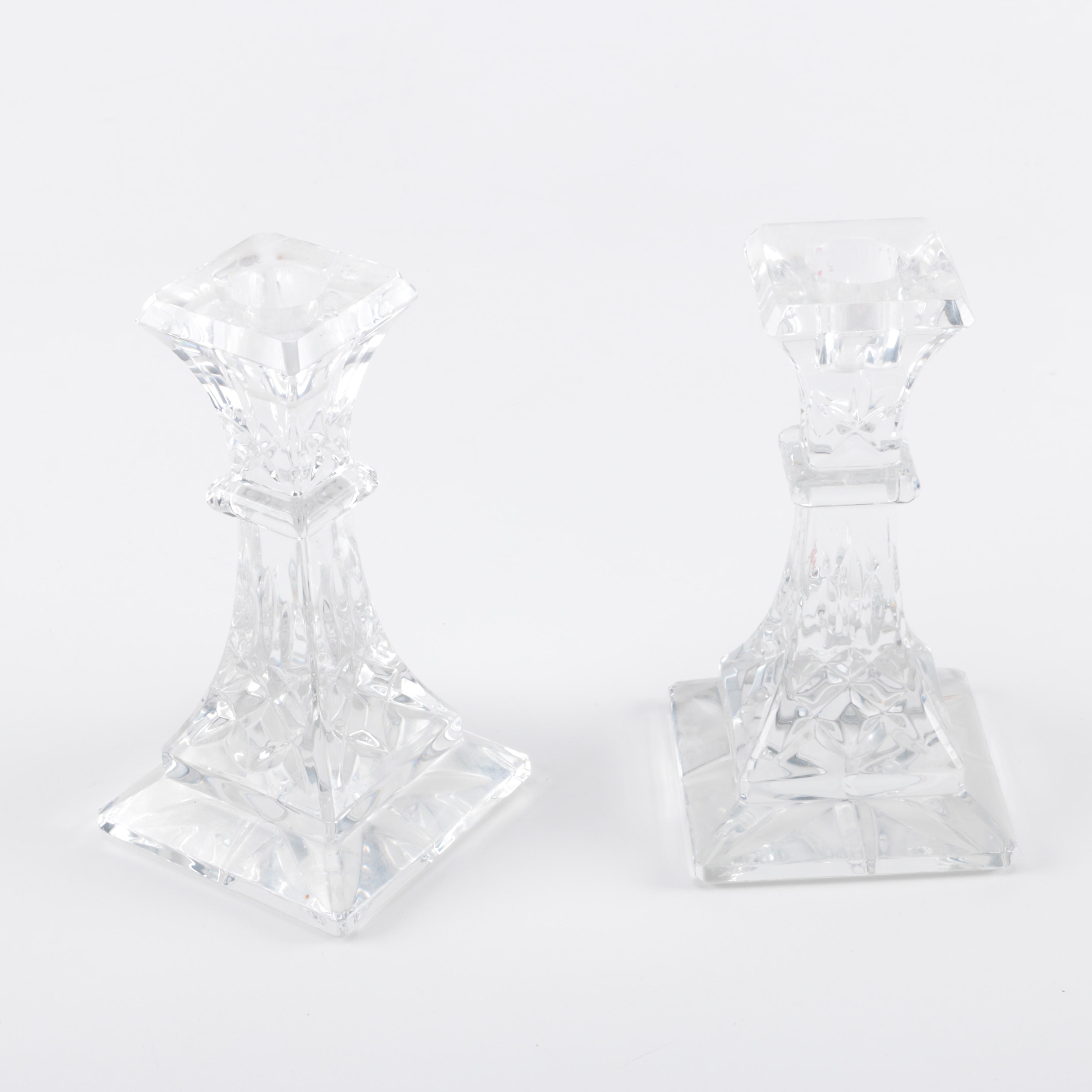 Waterford "Lismore" Crystal Candlesticks