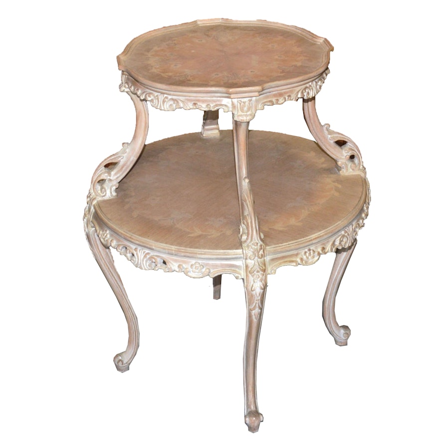 Louis XV Style Tiered Accent Table