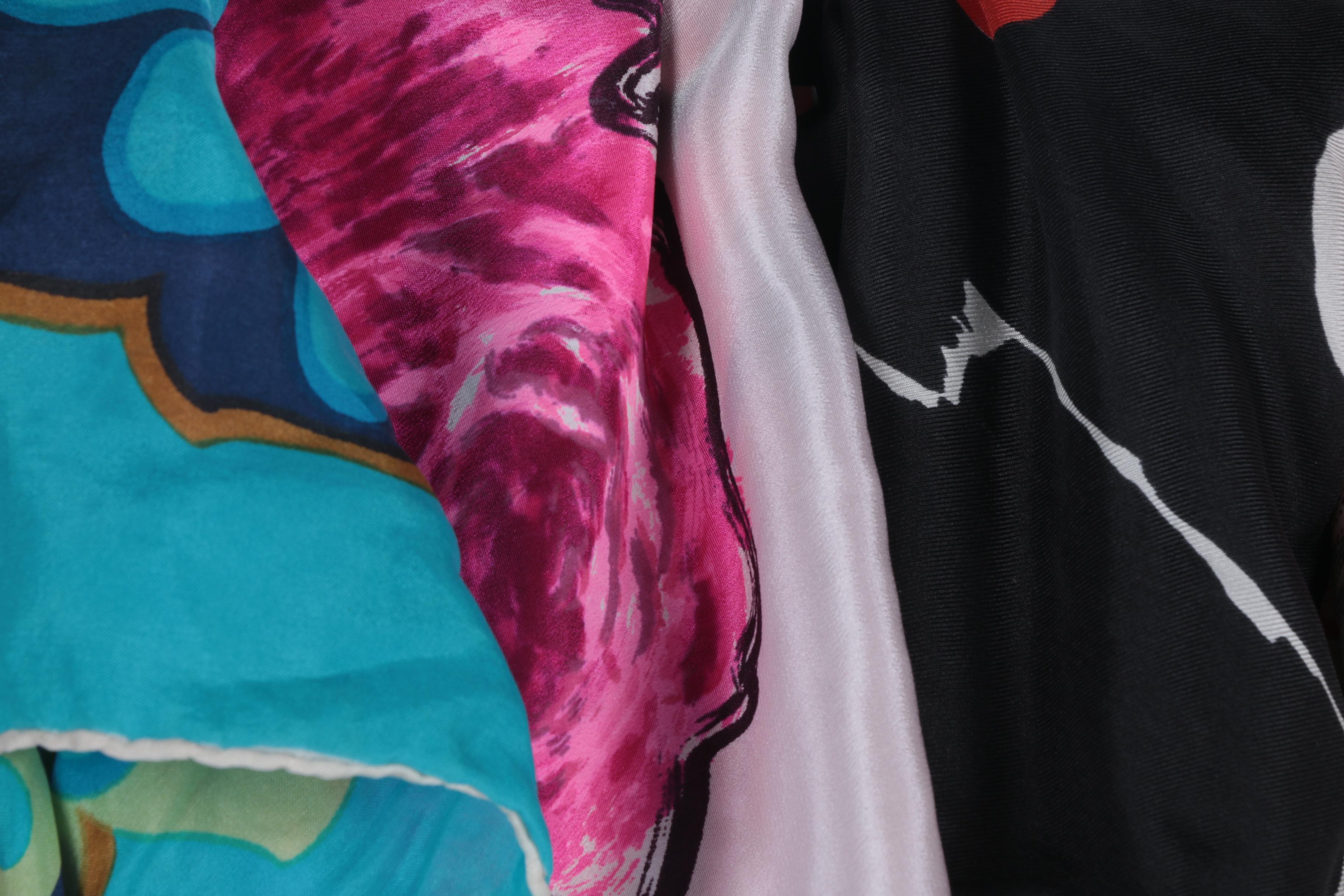 Silk Scarves Including Richard Allen