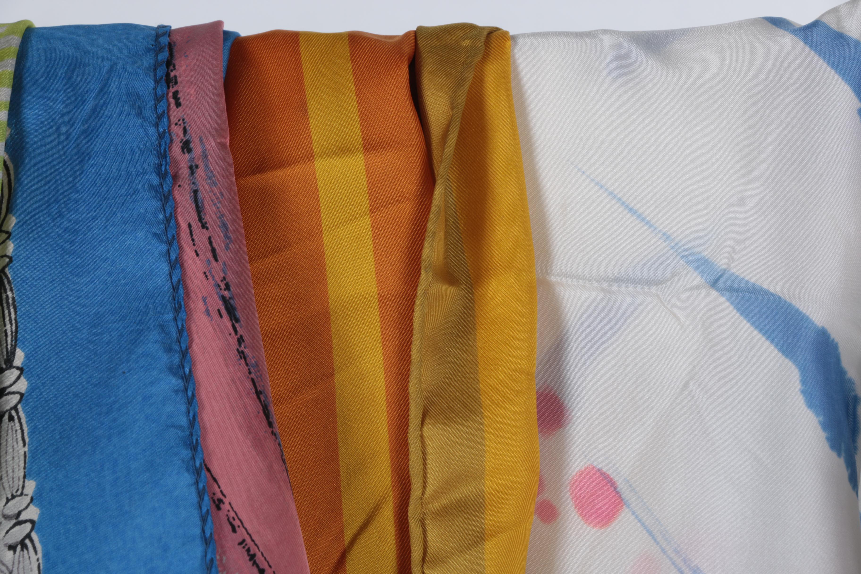 Silk Scarves Including Richard Allen