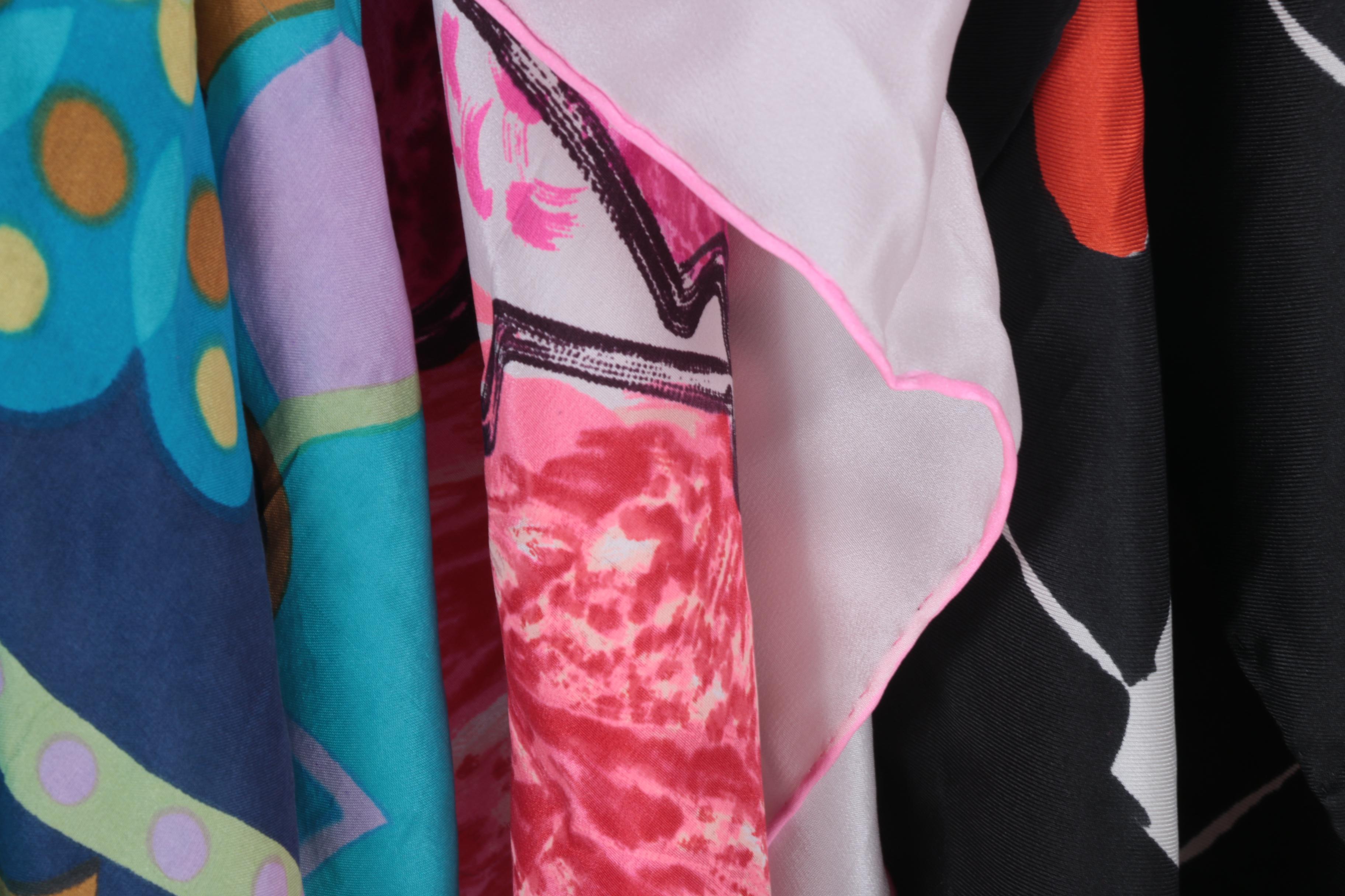 Silk Scarves Including Richard Allen