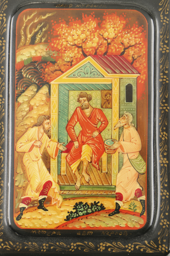 Three Russian Lacquer Palekh Boxes