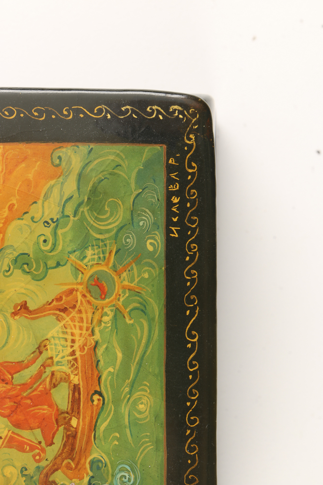 Three Russian Lacquer Palekh Boxes