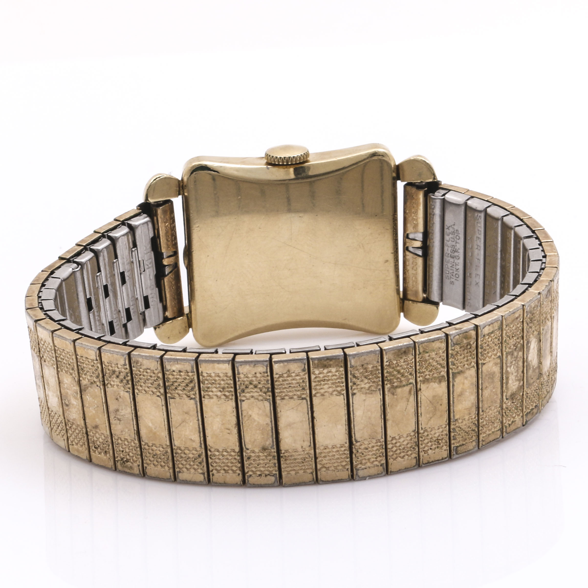 Lord Elgin 14K Yellow Gold Filled Art Deco Style Watch