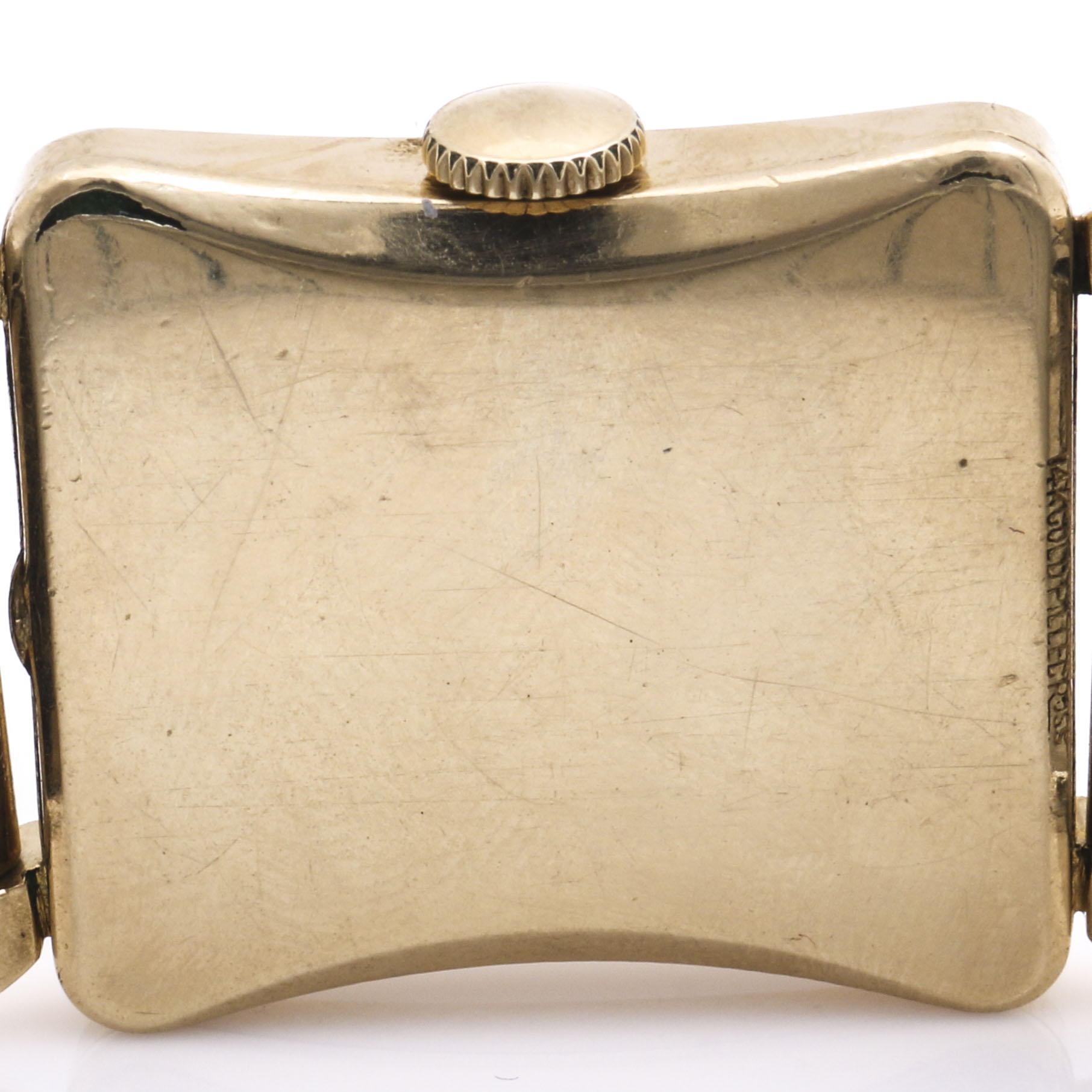 Lord Elgin 14K Yellow Gold Filled Art Deco Style Watch