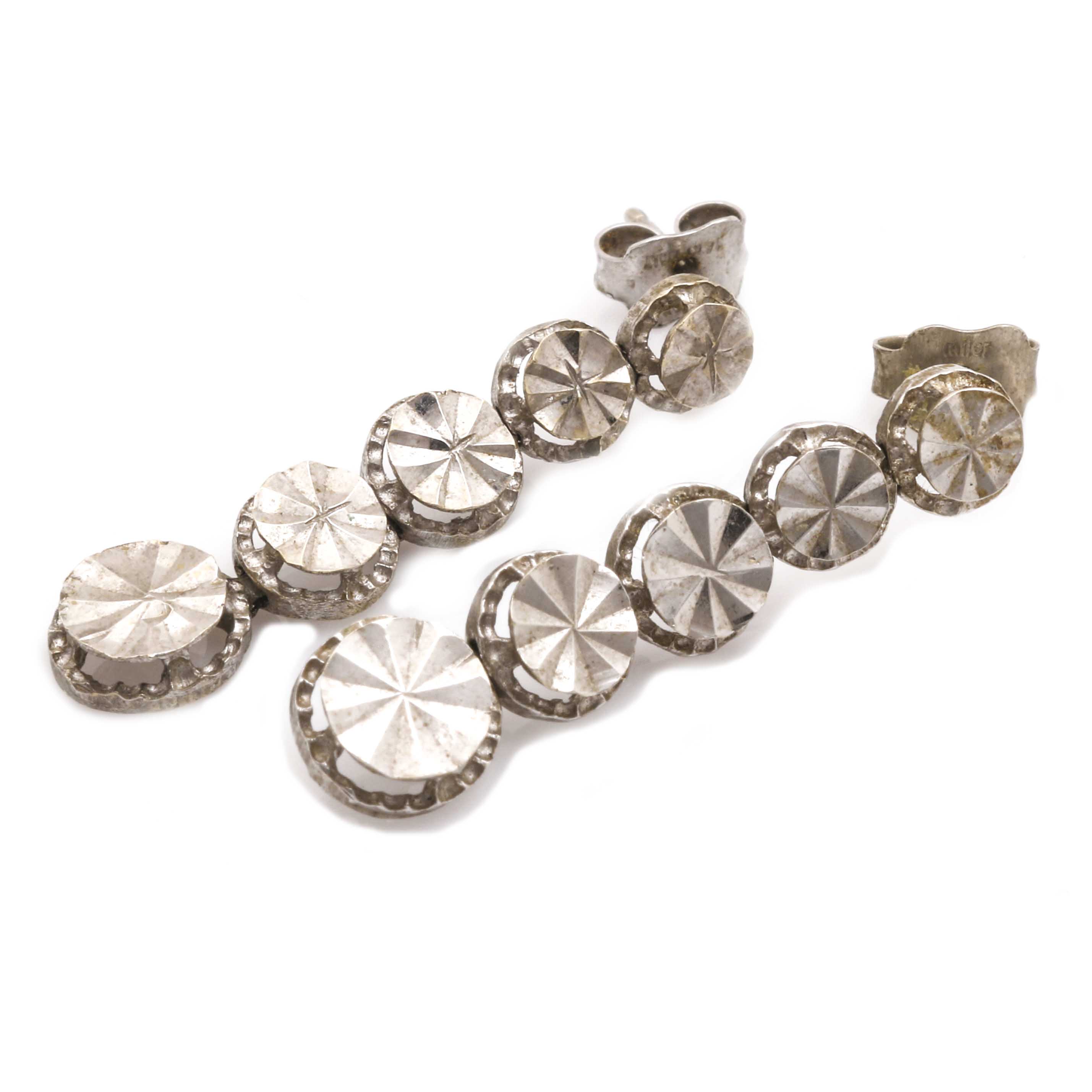 14K White and Yellow Gold Cultured Pearl and Glass Crystal Bracelet and Earrings