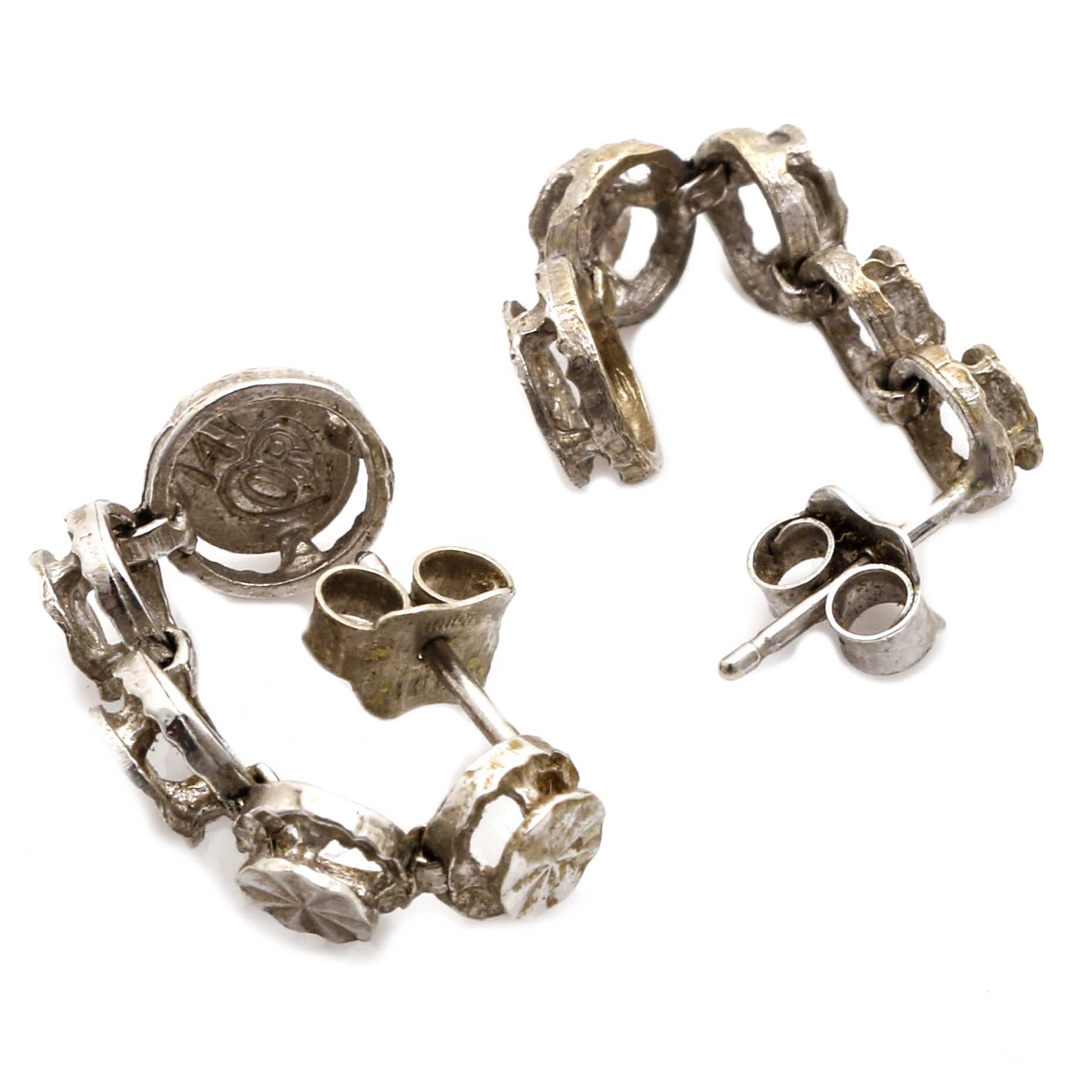 14K White and Yellow Gold Cultured Pearl and Glass Crystal Bracelet and Earrings