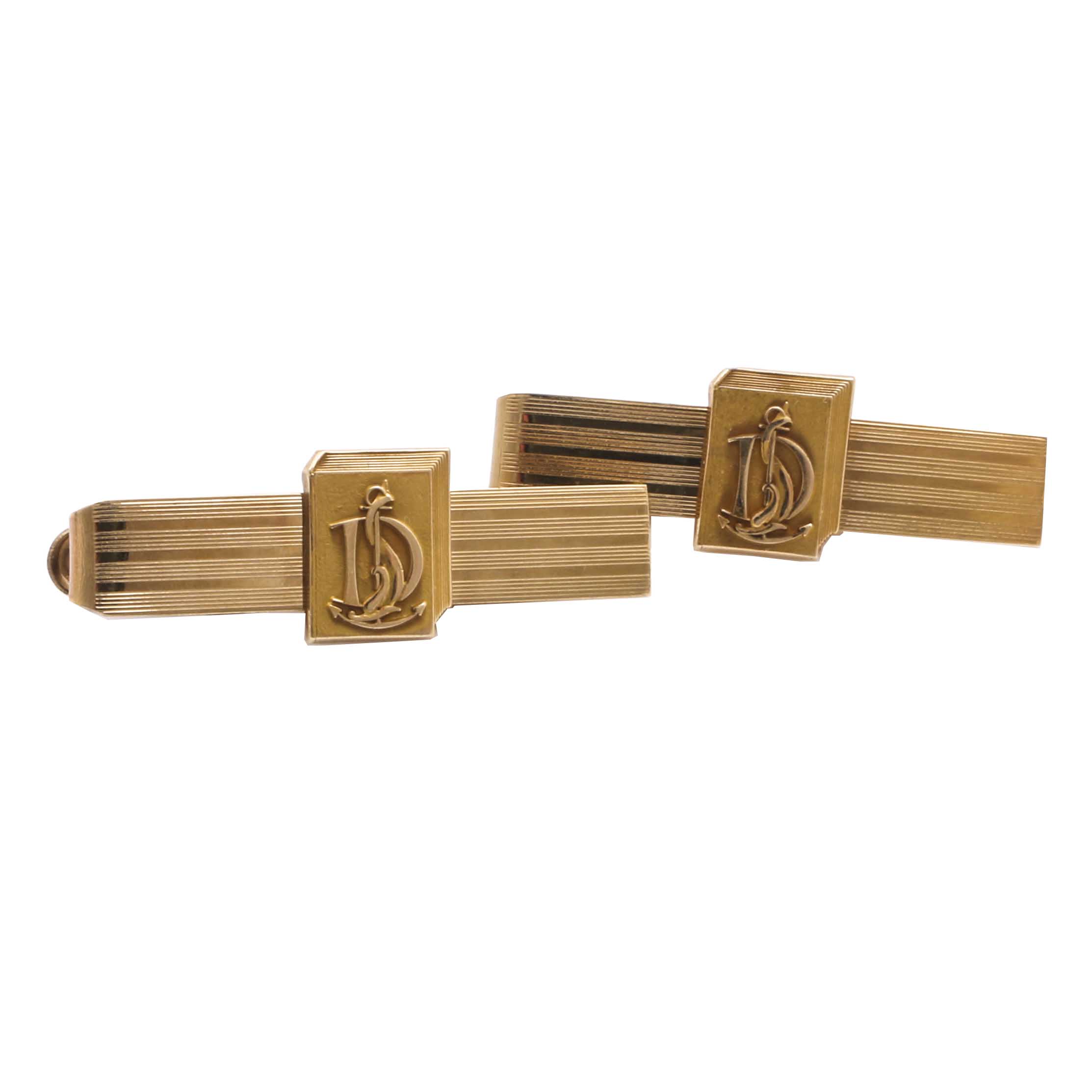 Selection of 10K Yellow Gold Tie Clips