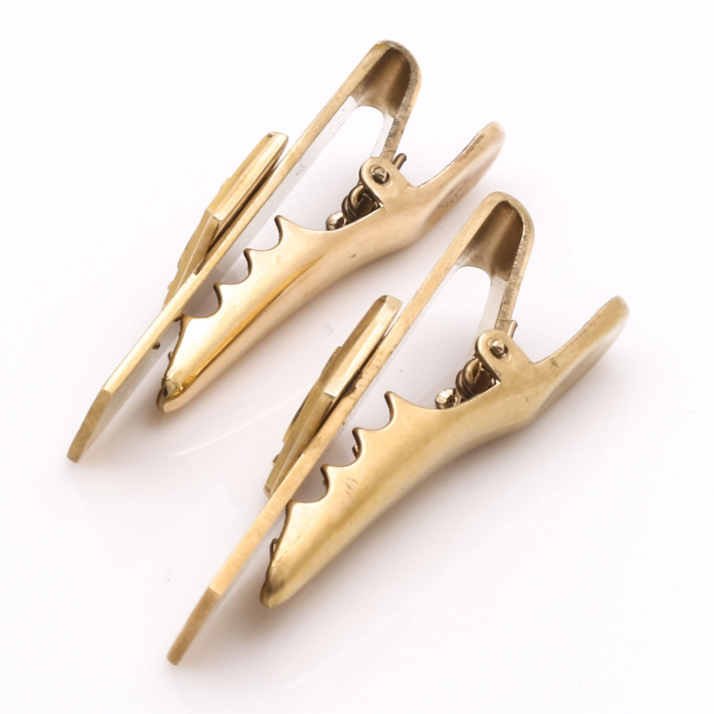 Selection of 10K Yellow Gold Tie Clips