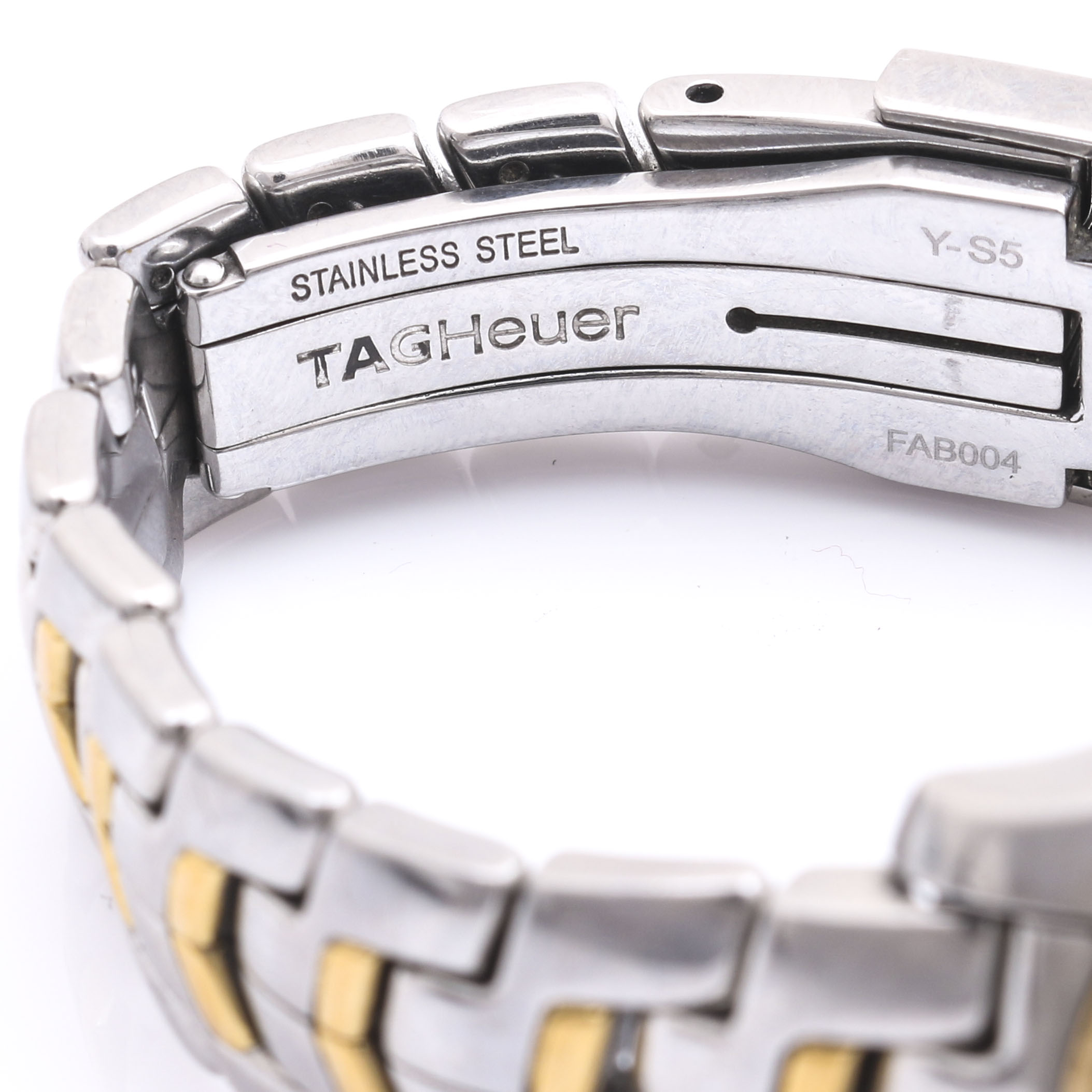 Tag Heuer "Link" Swiss Made Stainless Steel and 18K Yellow Gold Diamond Watch