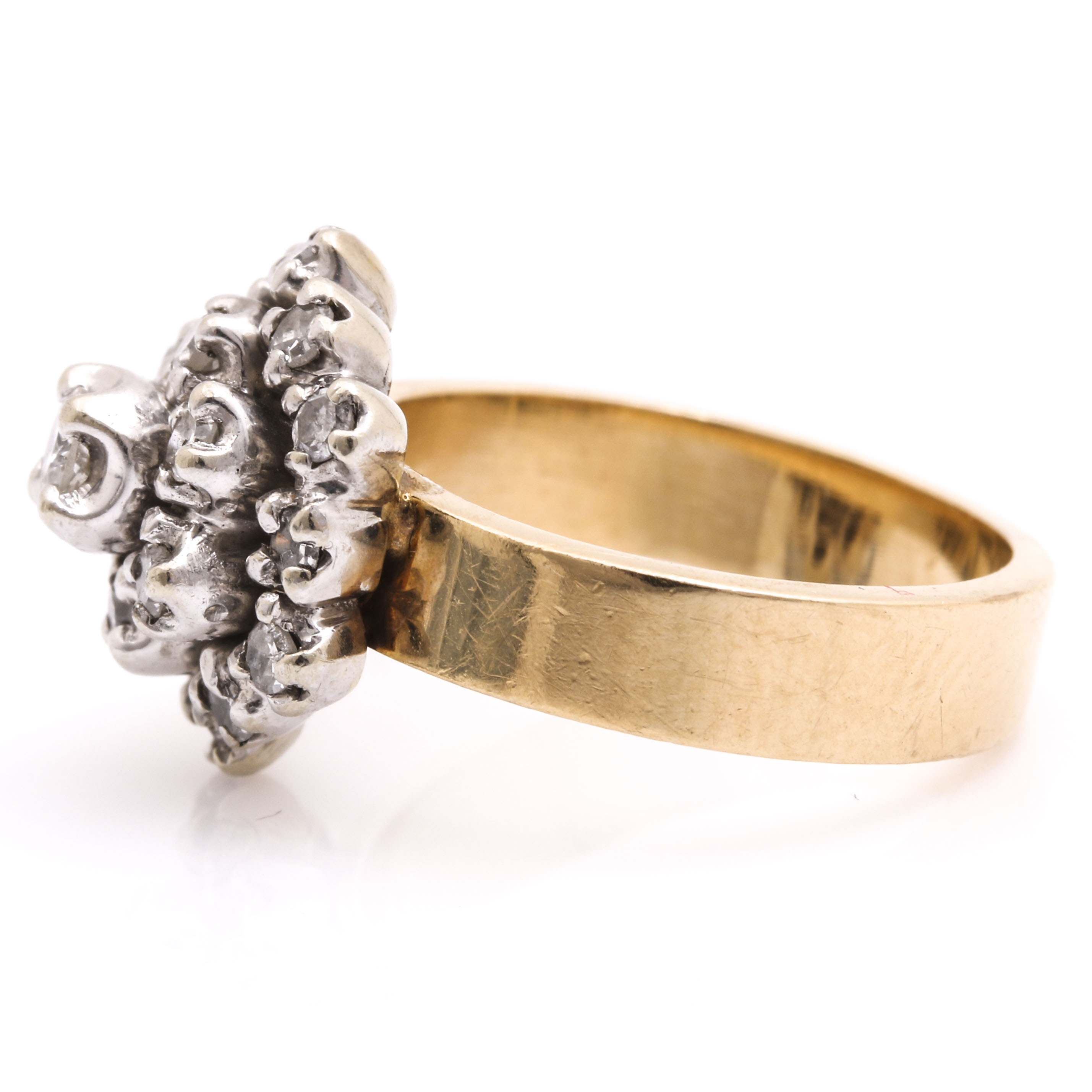 14K Yellow Gold 0.50 CTW Diamond Ring