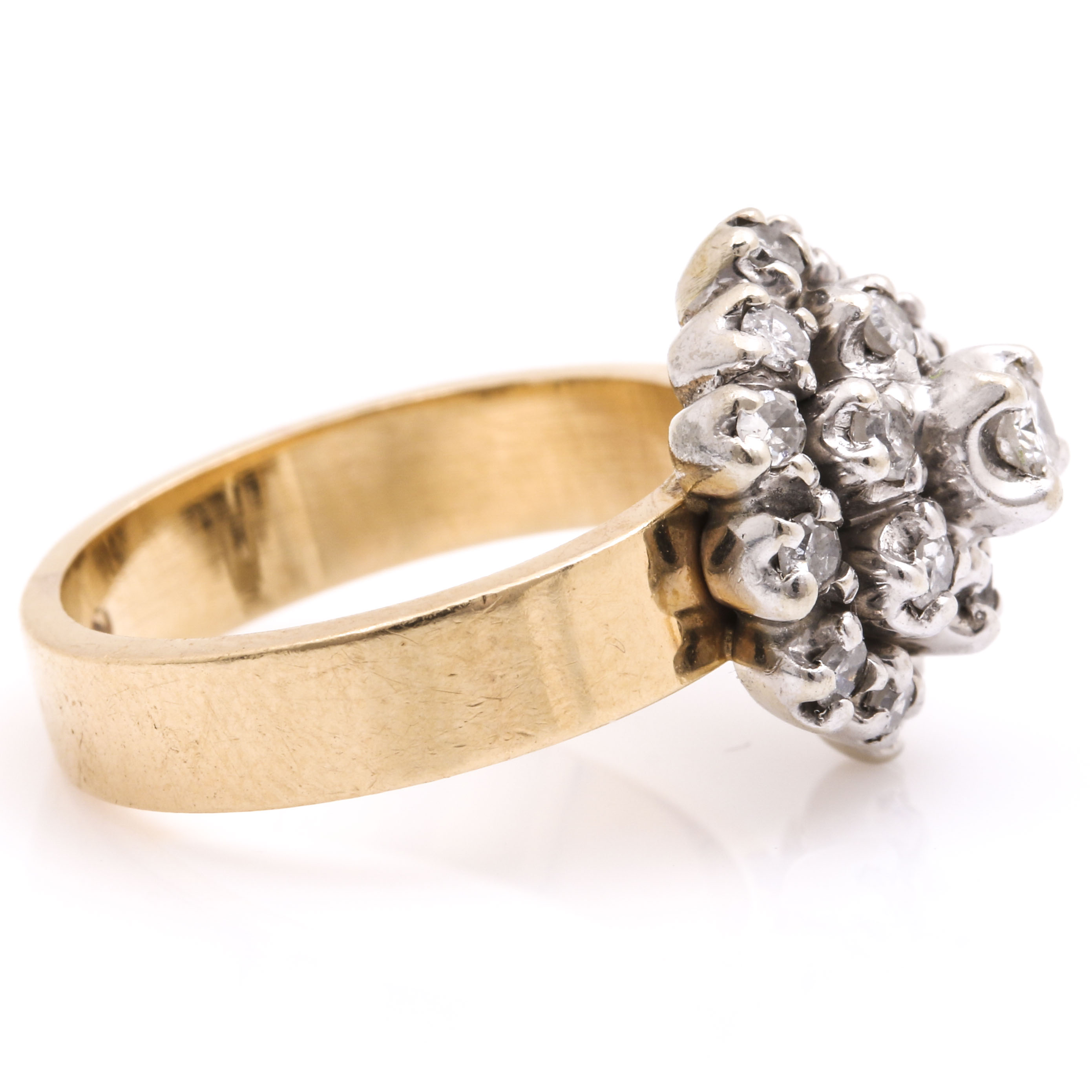 14K Yellow Gold 0.50 CTW Diamond Ring