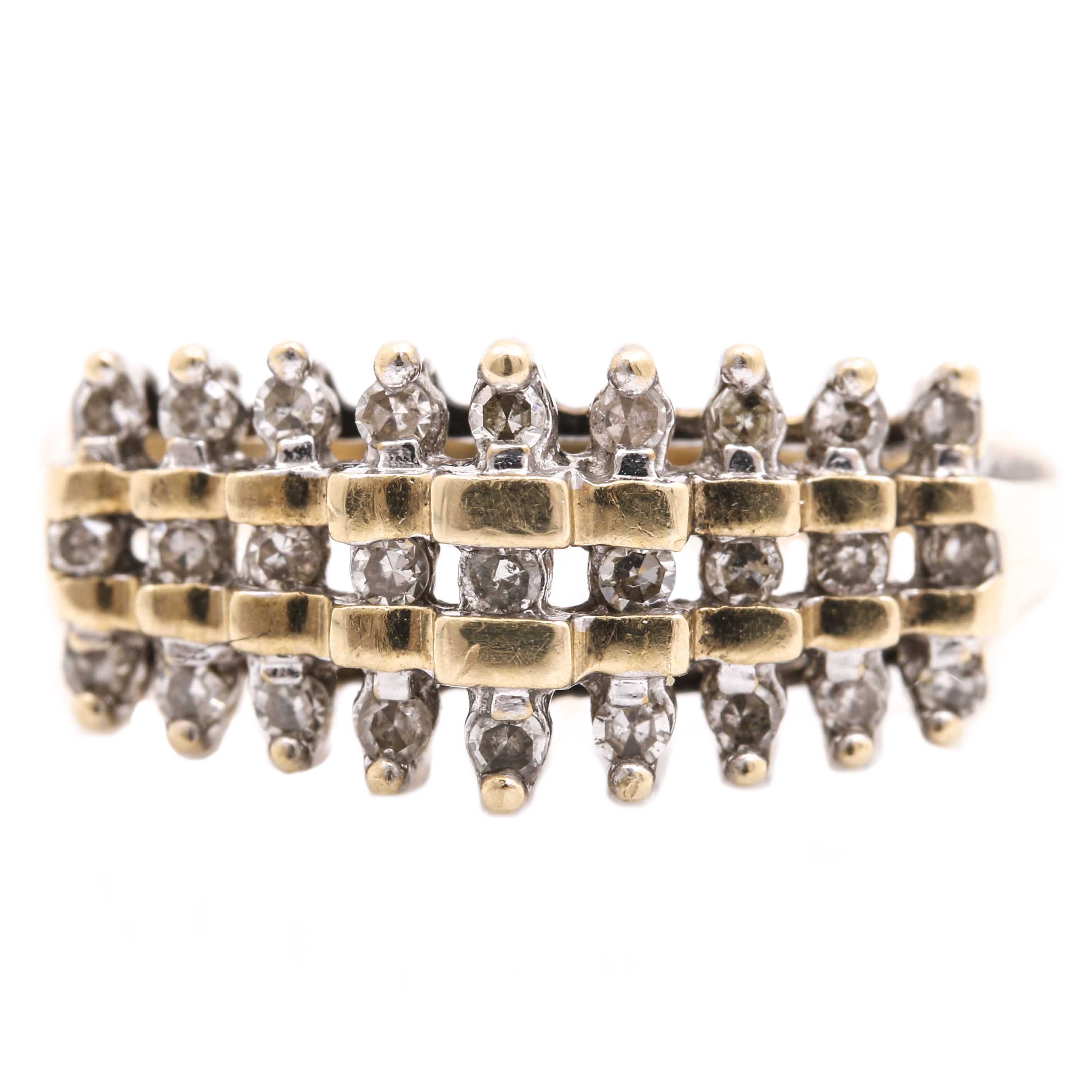 10K Yellow Gold Diamond Ring