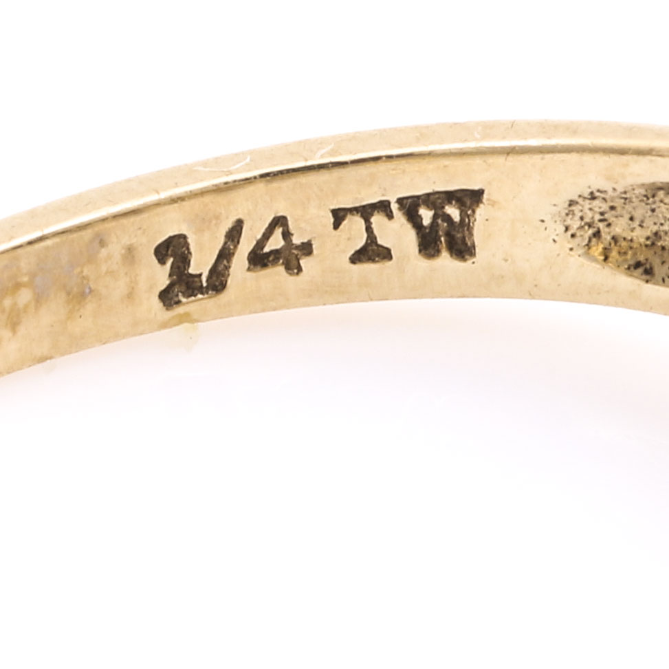 10K Yellow Gold Diamond Ring