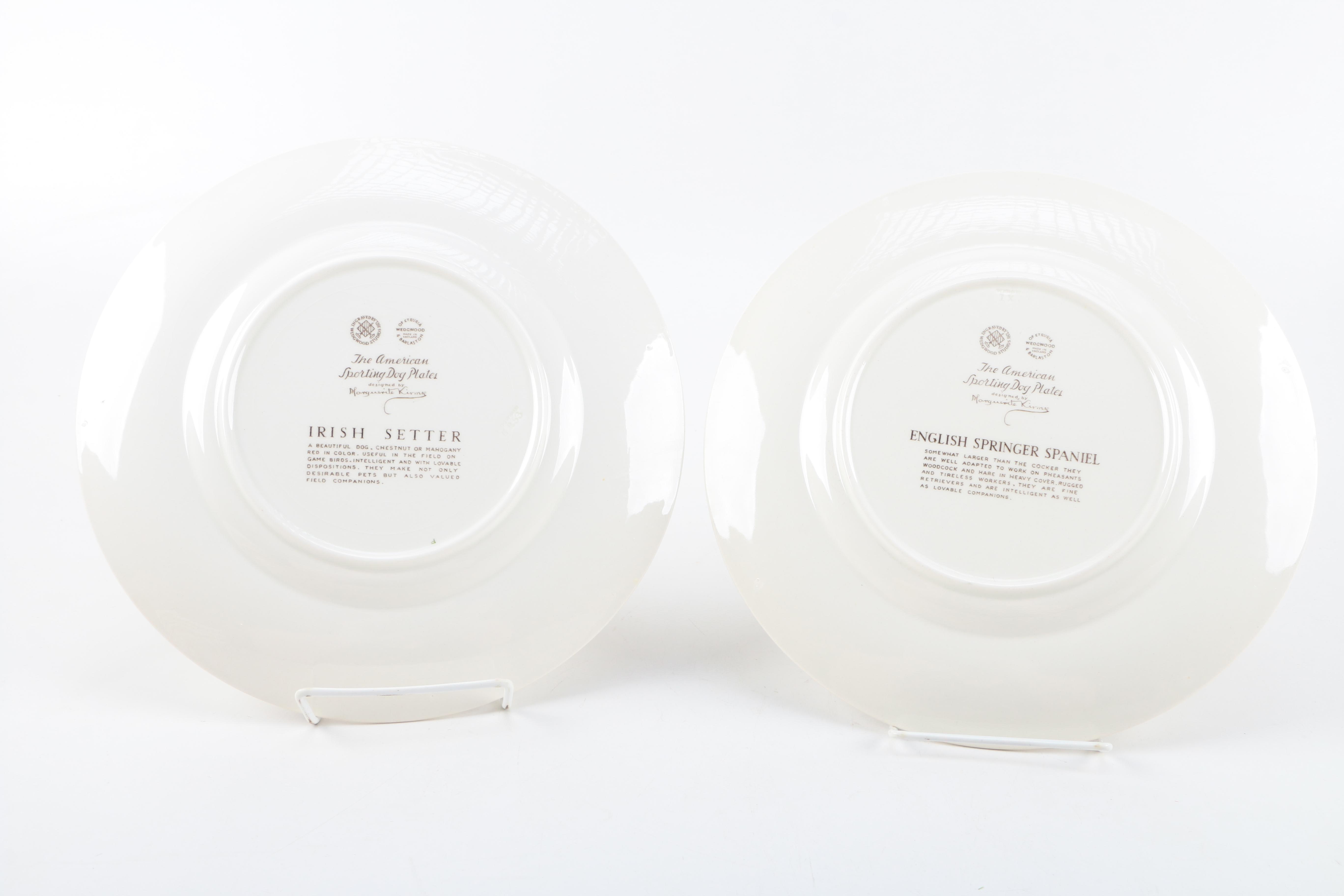 Wedgwood "The American Sporting Dog" Plates