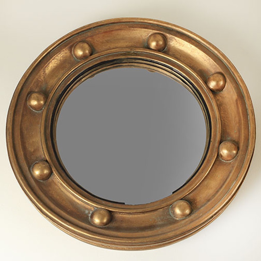 Porthole Style Convex Wall Mirror