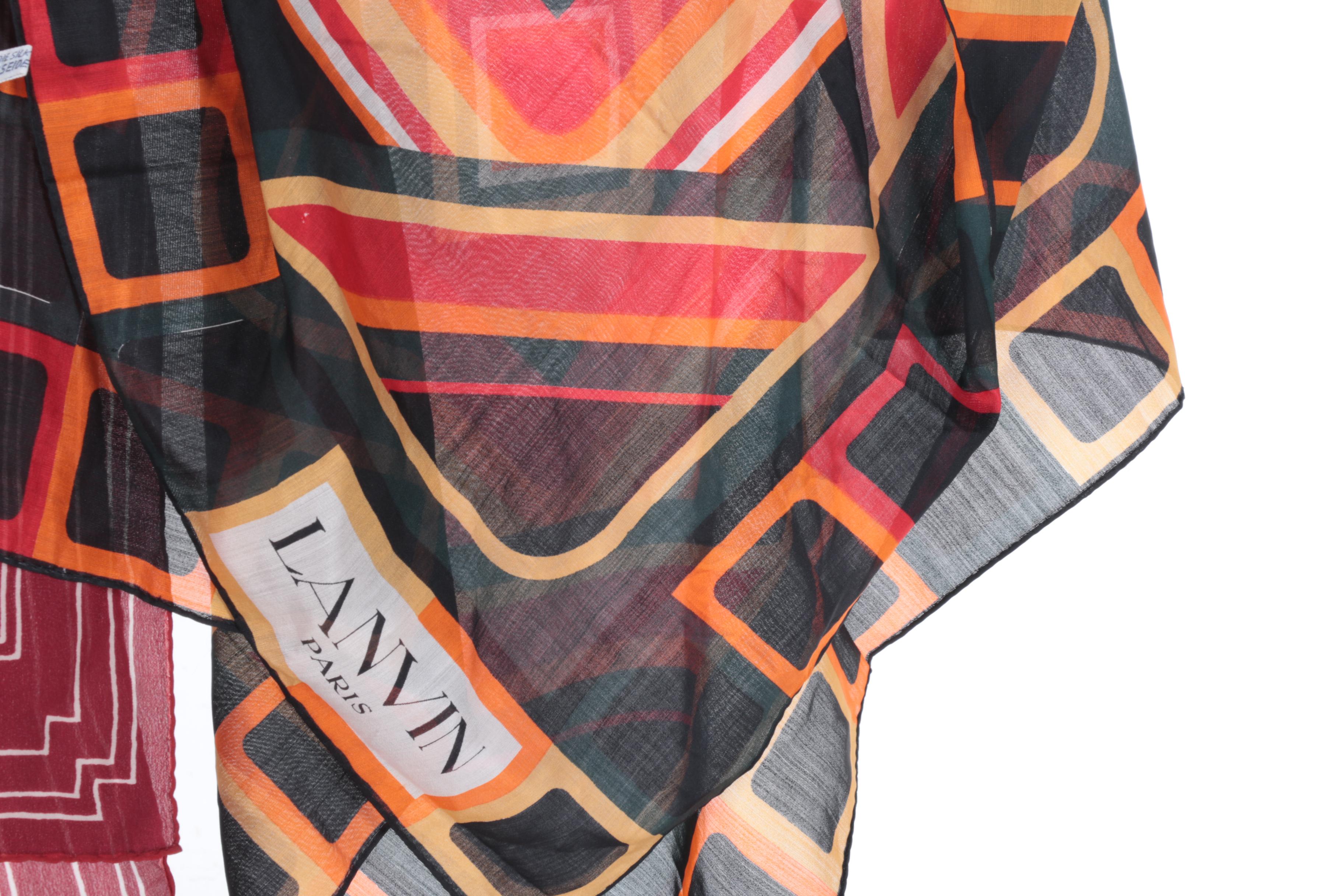 Lanvin Silk Scarves