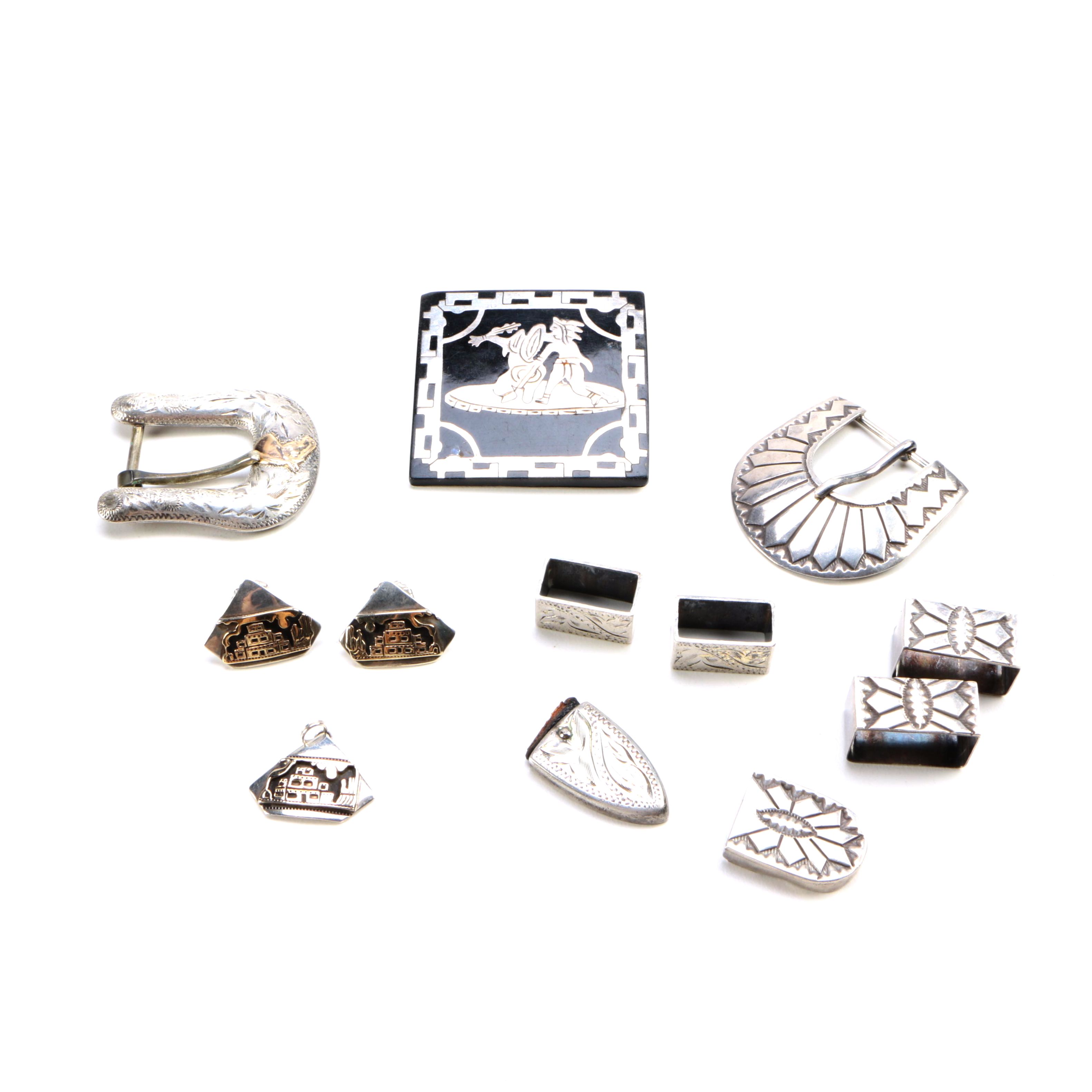 Sterling Silver Southwestern-Themed Jewelry