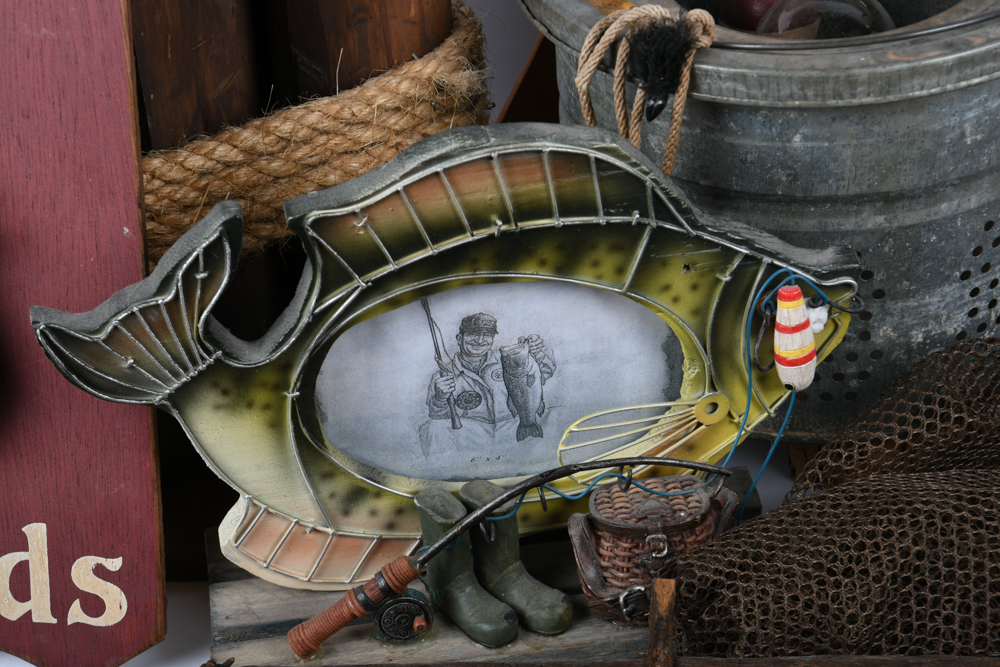 Collection of Fishing Decor
